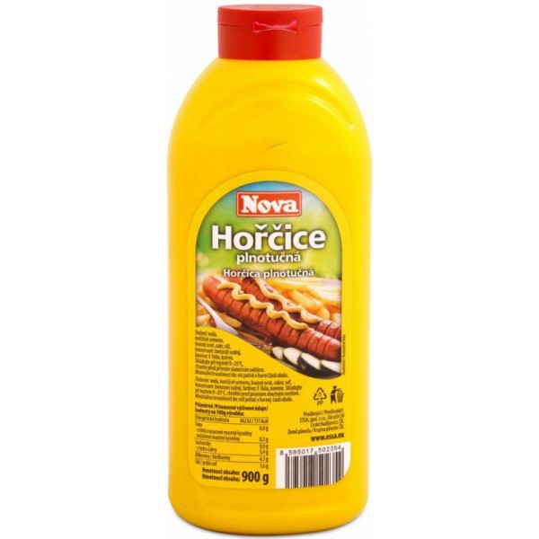 Hořčice plnotučná 900ml láhev (250210.22)