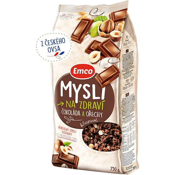 EMCO mysli čokoláda a ořechy 750g (290202.27)