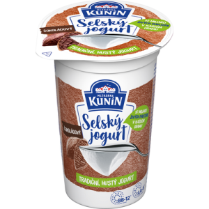 Jogurt Selský čokoládový 200g KUNÍN (121229.02)