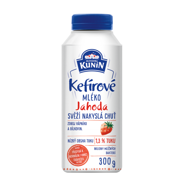 Kefírové mléko 300ml jahoda (121903.02)