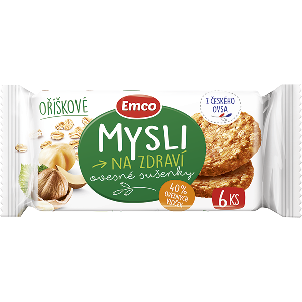 EMCO ovesné sušenky 60g oříškové (290100.27)