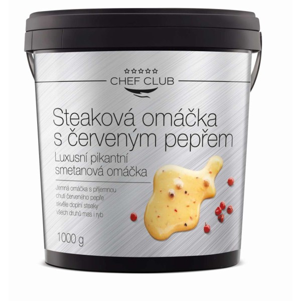 Steaková omáčka s červeným pepřem 1kg (242452.21)