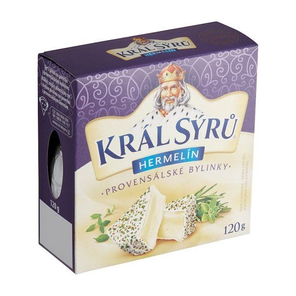 Král sýrů Hermelín provensál 120g (124253.05)